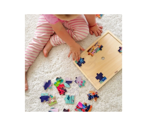 VIGA Drewniane Puzzle Układanka 24 el. Sekrety Morza