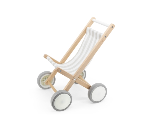 VIGA Drewniany Wózek Dla Lalek Spacerówka