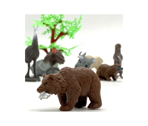 WOOPIE Zestaw Figurki Dzikie Zwierzęta 15 szt.