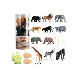 WOOPIE Zestaw Figurki Dzikie Zwierzęta 16 szt.