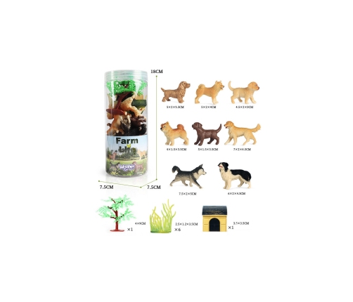 WOOPIE Zestaw Figurki Pieski 16 szt.