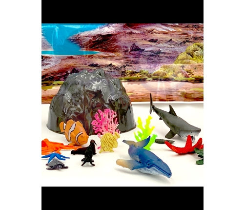 WOOPIE Zestaw Figurki Zwierzeta Morskie 33 el.