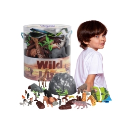 WOOPIE Zestaw Figurki Zwierzęta Safari 34 szt.