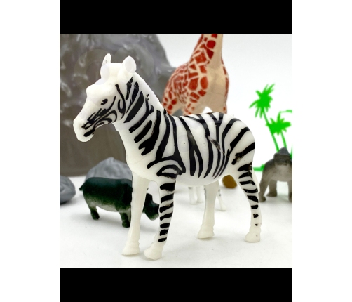 WOOPIE Zestaw Figurki Zwierzęta Safari 34 szt.