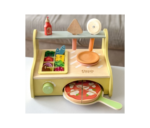 CLASSIC WORLD Drewniany Piec do Pizzy Oven Pizza 3+ FSC