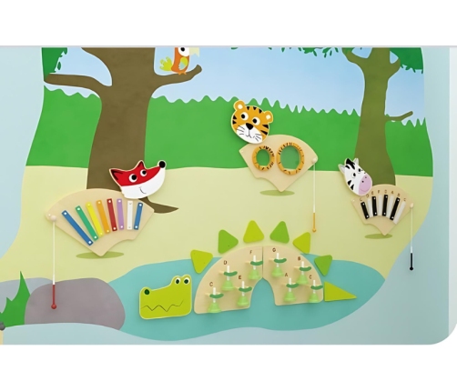 CLASSIC WORLD EDU Muzyczna Tablica Ścienna ZEBRA