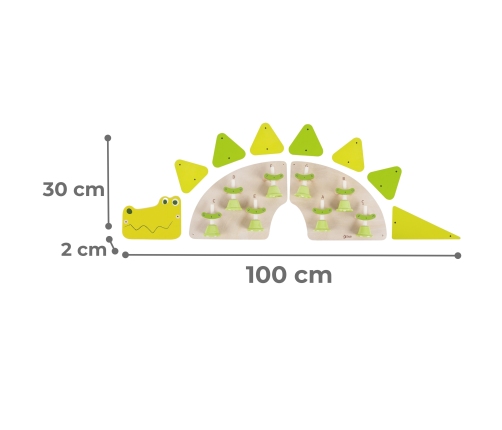 CLASSIC WORLD EDU Muzyczna Tablica XL Ścienna KROKODYLEK