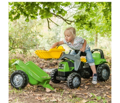 RollyKid Deutz-Fahr Traktor Rolly Toys z przyczepką