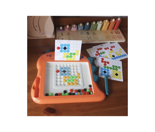 WOOPIE Tablica Magnetyczna dla Dzieci Montessori MagPad Dinozaur