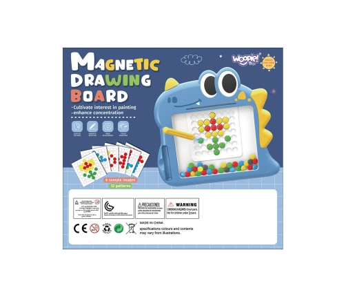 WOOPIE Tablica Magnetyczna dla Dzieci Montessori MagPad Dinozaur