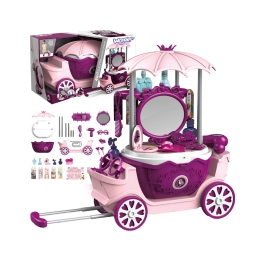 WOOPIE Salon Piękności Urody Toaletka na Kółkach Wózek Wlizka 31 akc. 4w1 WOOPIE Salon Piękności Urody Toaletka na Kółkach Wózek Wlizka 31 akc. 4w1