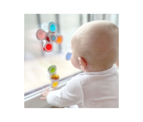 WOOPIE BABY Spinner Zabawka Sensoryczna Rakieta Kosmita Ufo 3 szt.