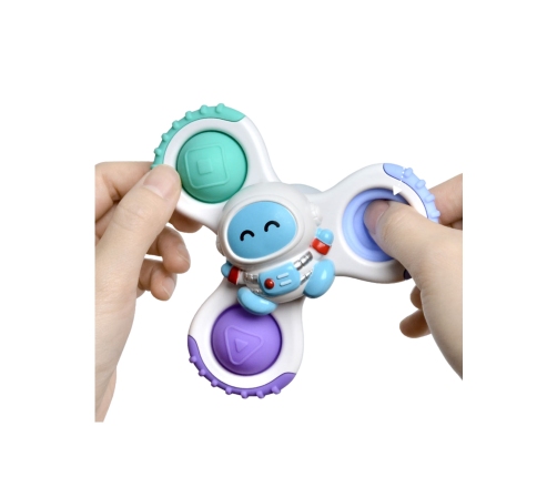 WOOPIE BABY Spinner Zabawka Sensoryczna Rakieta Kosmita Ufo 3 szt.