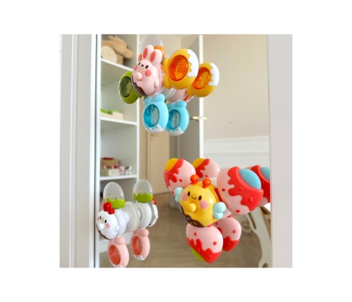 WOOPIE BABY Spinner Zabawka Sensoryczna Pszczoła Kurczak Królik Wymienne 3 szt.