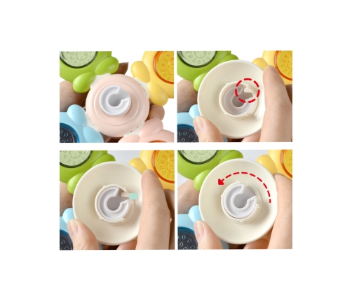 WOOPIE BABY Spinner Zabawka Sensoryczna Pszczoła Kurczak Królik Wymienne 3 szt.