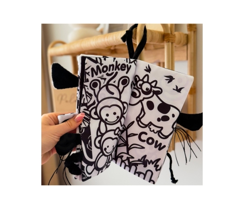 WOOPIE BABY Książeczka Kontrastowa Sensoryczna Dla Niemowląt