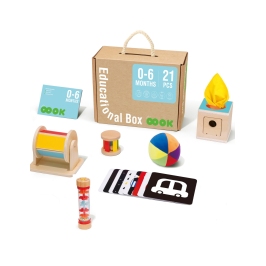 TOOKY TOY Box Pudełko XXL Montessori Edukacyjne 6w1 Sensoryczne 0-6 Mies