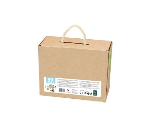 TOOKY TOY Box Pudełko XXL Montessori Edukacyjne 6w1 Sensoryczne 0-6 Mies