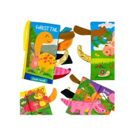 WOOPIE BABY Książeczka z Ogonkami Zwierząt Leśnych Materiałowa WOOPIE BABY Książeczka z Ogonkami Zwierząt Leśnych Materiałowa