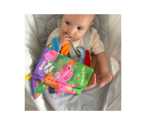 WOOPIE BABY Książeczka z Ogonkami Zwierząt Leśnych Materiałowa