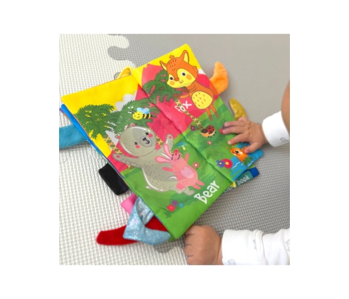 WOOPIE BABY Książeczka z Ogonkami Zwierząt Leśnych Materiałowa