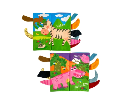 WOOPIE BABY Książeczka z Ogonkami Zwierząt Leśnych Materiałowa