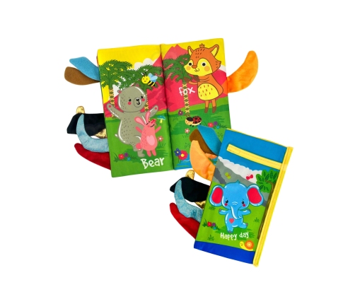 WOOPIE BABY Książeczka z Ogonkami Zwierząt Leśnych Materiałowa