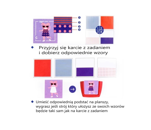 Woopie Zmień Strój Gra Logiczna Edukacyjna Planszowa