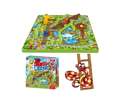 WOOPIE Gra Planszowa Drabiny i Węże 5+