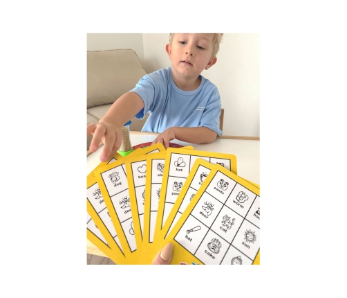 WOOPIE Bingo Gra Dopasuj Żetony Planszowa Rodzinna