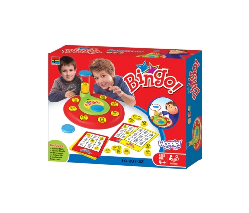 WOOPIE Bingo Gra Dopasuj Żetony Planszowa Rodzinna