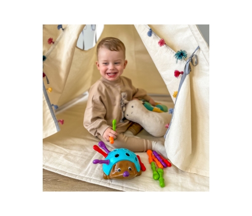 WOOPIE Gra Zręcznościowa Jeżyk Sorter Montessori Nauka Liczb i Kolorów 4w1