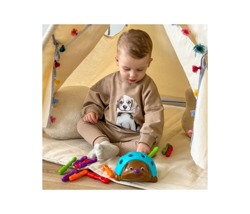 WOOPIE Gra Zręcznościowa Jeżyk Sorter Montessori Nauka Liczb i Kolorów 4w1