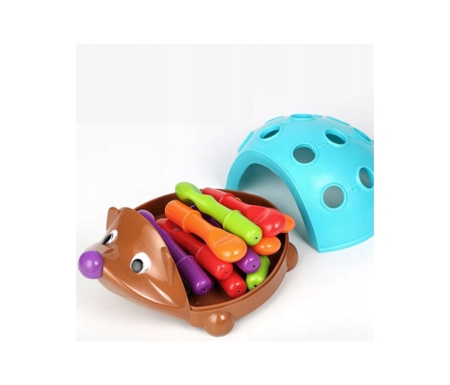 WOOPIE Gra Zręcznościowa Jeżyk Sorter Montessori Nauka Liczb i Kolorów 4w1
