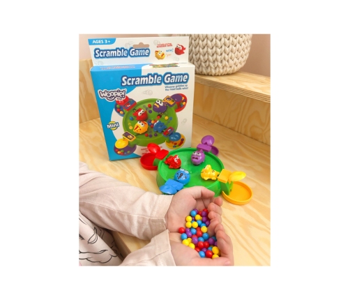 WOOPIE Gra Zręcznościowa Planszowa GŁODNE WESOŁE ŻABKI I KROKODYLKI 3+