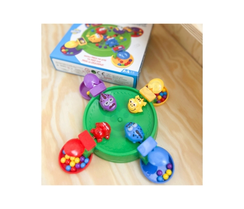 WOOPIE Gra Zręcznościowa Planszowa GŁODNE WESOŁE ŻABKI I KROKODYLKI 3+