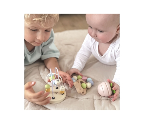 CLASSIC WORLD Pastelowy Zestaw Motoryczny dla Niemowląt Box Pierwsze Zabawki od Urodzenia