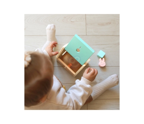 CLASSIC WORLD Pastelowy Zestaw dla Niemowląt Box Pierwsze Zabawki do Nauki od 12 do 18 miesiąca