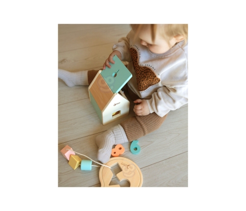 CLASSIC WORLD Pastelowy Zestaw dla Niemowląt Box Pierwsze Zabawki do Nauki od 12 do 18 miesiąca