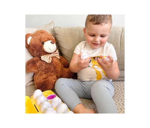 WOOPIE Układanka Jajka Montessori - Dopasuj Kształty i Kolory