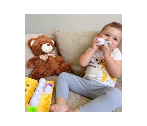 WOOPIE Układanka Jajka Montessori - Dopasuj Kształty i Kolory