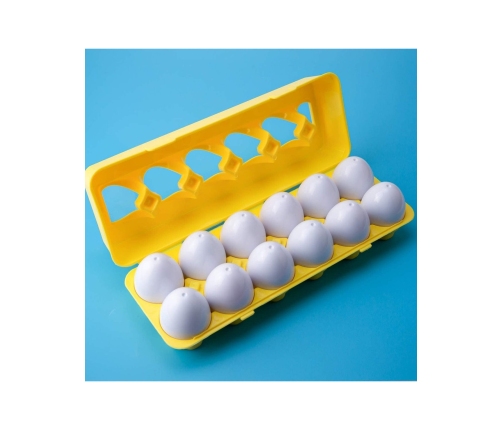 WOOPIE Układanka Jajka Montessori - Dopasuj Kształty i Kolory