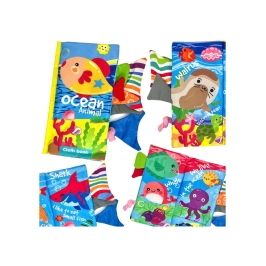 WOOPIE BABY Książeczka z Ogonkami Zwierząt Morskich Materiałowa Szeleszcząca WOOPIE BABY Książeczka z Ogonkami Zwierząt Morskich Materiałowa Szeleszcząca