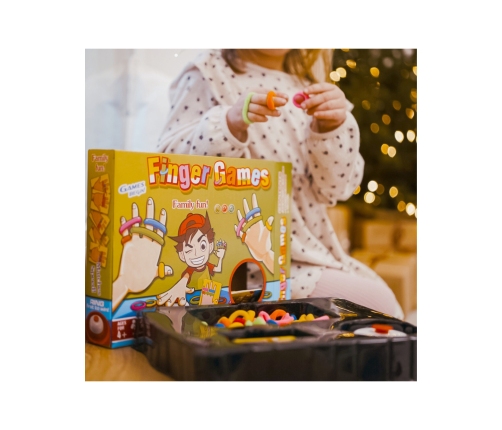 WOOPIE Gra Zręcznościowa FINGER GAMES Kolorowe Gumki 4+