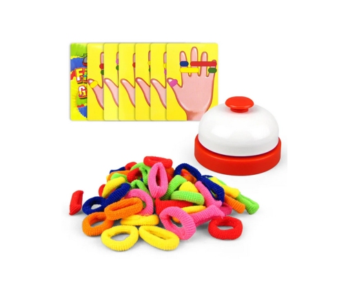 WOOPIE Gra Zręcznościowa FINGER GAMES Kolorowe Gumki 4+