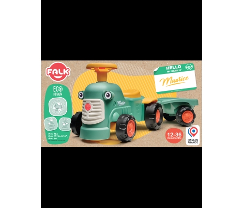 FALK Stumjamā mašīna traktors Baby Maurice Green Vintage