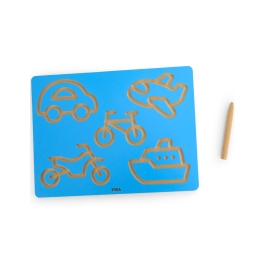 VIGA Tablica Grafomotoryczna Pojazdy  Nauka Pisania