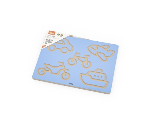 VIGA Tablica Grafomotoryczna Pojazdy  Nauka Pisania