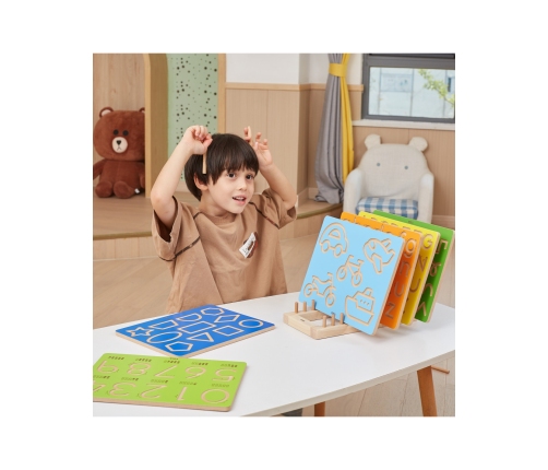 VIGA Tablica Grafomotoryczna Cyfry Nauka Pisania