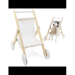 VIGA PolarB Drewniany Wózek dla Lalek